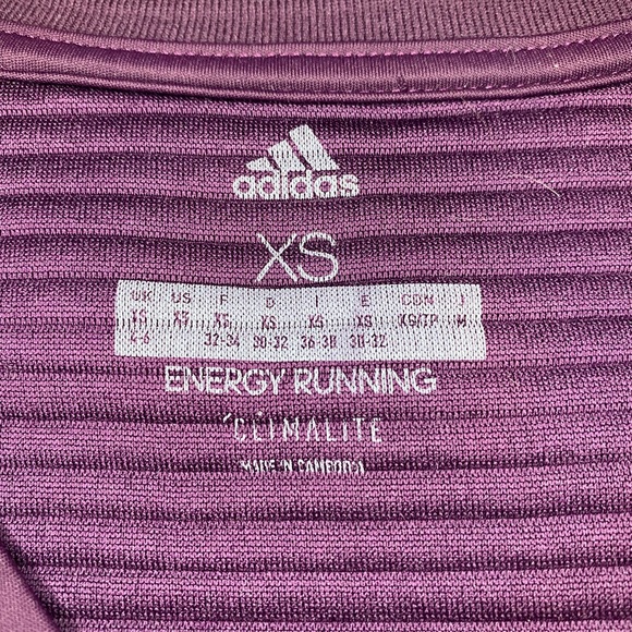 Purple adidas crop top or full length top with drawstring detail - Picture 3 of 5